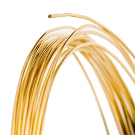 12 Gauge Round Dead Soft Red Brass Wire