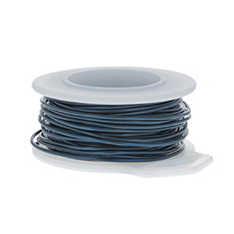 30 Gauge Round Blue Enameled Craft Wire - 150 ft