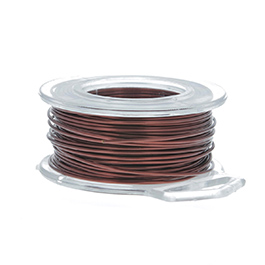 20 Gauge Round Brown Enameled Craft Wire - 30 ft