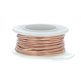 26 Gauge Round Natural Enameled Craft Wire - 90 ft
