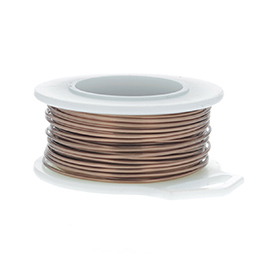 18 Gauge Round Antique Copper Enameled Craft Wire - 21 ft