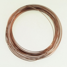 18 Gauge Half Round Antique Copper Enameled Craft Wire - 21 ft
