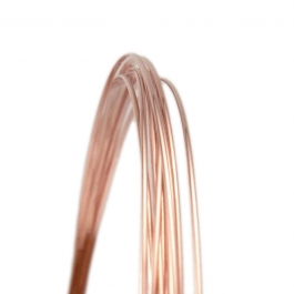 21 Gauge Half Round Dead Soft 14/20 Rose Gold Filled Wire