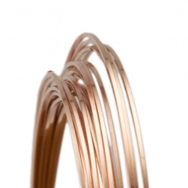 21 Gauge Square Half Hard 14/20 Rose Gold Filled Wire