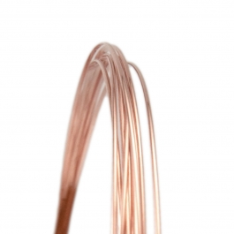 22 Gauge Half Round Dead Soft 14/20 Rose Gold Filled Wire