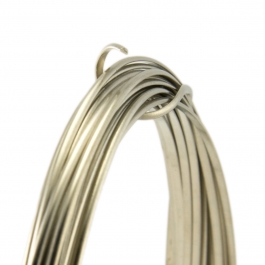 18 Gauge Half Round Half Hard Nickel Silver Wire