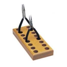 Wood Plier Block 16 Holes (8 pliers)