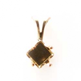 6x6mm Gold Filled Square Snapset for Faceted Gemstones