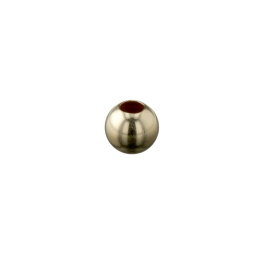 Gold Filled Bright Beads 4mm Large Hole (h:1.5mm) - Pack of 10