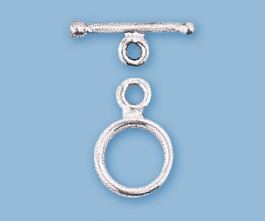 Sterling Silver Toggle Clasp Small 9mm - Pack of 1