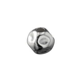 Sterling Silver Nugget Bead 6mm - Pack of 6