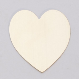 BRASS 24ga- 1-3/8" x        1-1/2"  LARGE HEART - Pack of 6