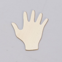 BRASS 24ga - 3/4" x 7/8" HAND - Pack of 6
