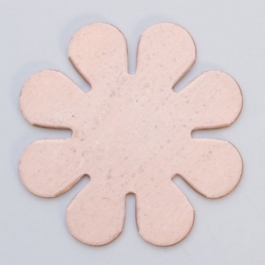 Copper 8-Petal Flower, 24 Gauge, 15/16 Inch, Pack of 6