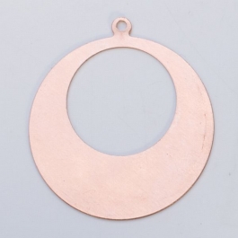 Copper Round Cutout Drops, 24 Gauge, 1-5/8 Inch, Pack of 6