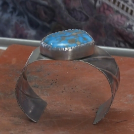 Sterling Silver Fold Formed Cuff with Kim St. Jean