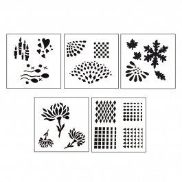 Design Stencils - Reflections - 5 Pieces