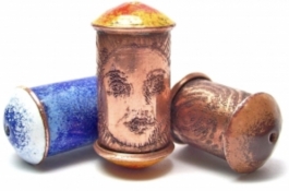 Tucson Streaming Class Steven James Discover Torch Enameling: Etched & Enameled Barrel Bead
