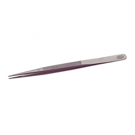 Allegro Diamond Tweezers, Stainless Steel Grooved, Fine Point, 6-1/2 Inches