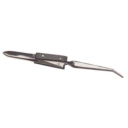 Cross Lock Curved Tweezers